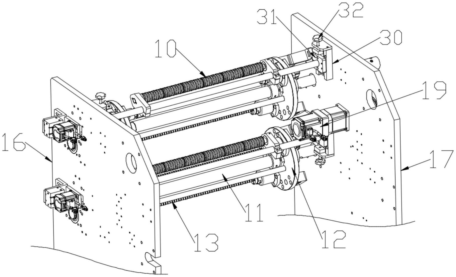 一种修正带午夜免费福利的自动收卷及翻转装置的制作方法