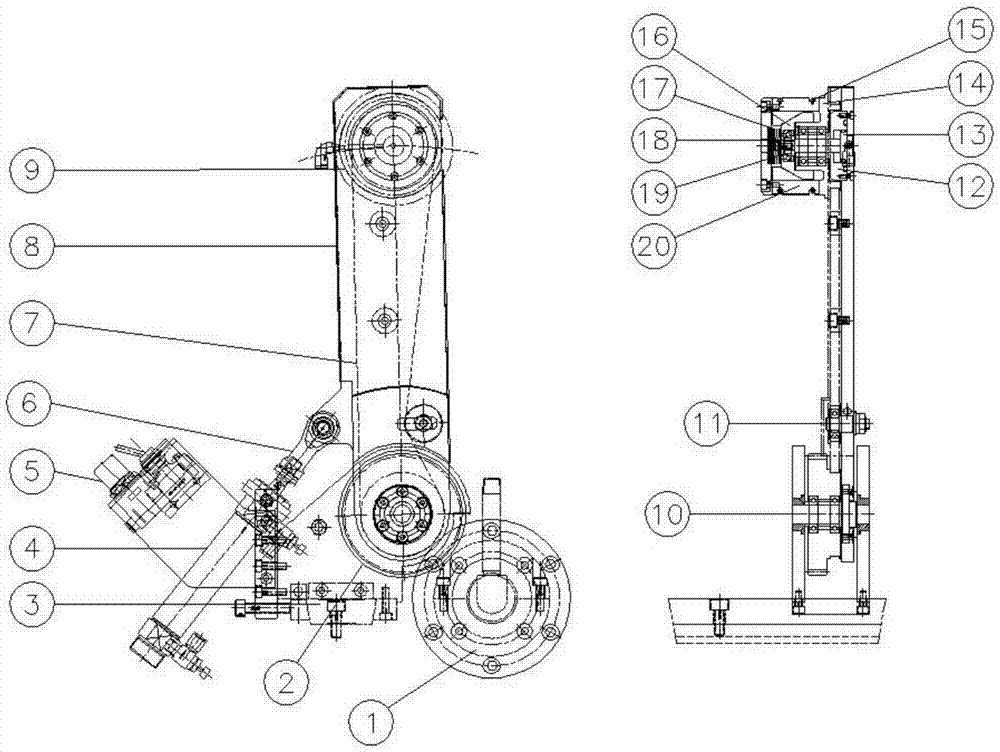 隔膜午夜免费福利的独立臂收卷结构的制作方法