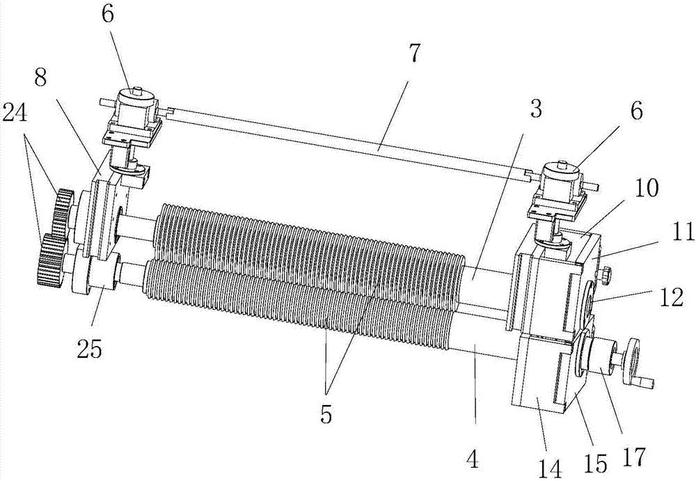 一种调刀和装刀方便的封边条午夜免费福利的圆刀切刀机构的制作方法