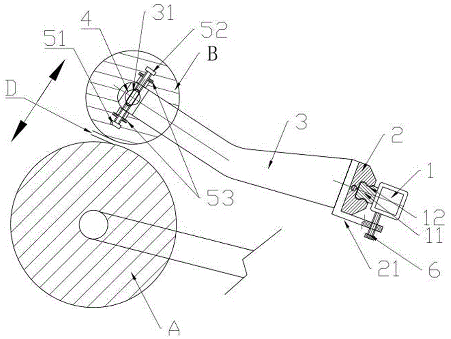 一种F型午夜免费福利的收卷压辊装置及其调整方法与流程