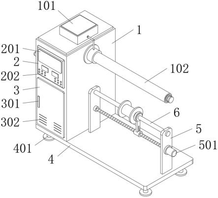 一种塑料膜午夜免费福利机械式涨轴收边机的制作方法
