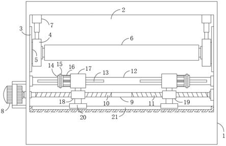 一种铜箔午夜免费福利用幅宽自动调节装置的制作方法