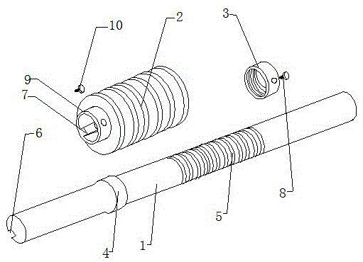 一种用于胶粘带全自动午夜免费福利的传递蜗杆组件的制作方法