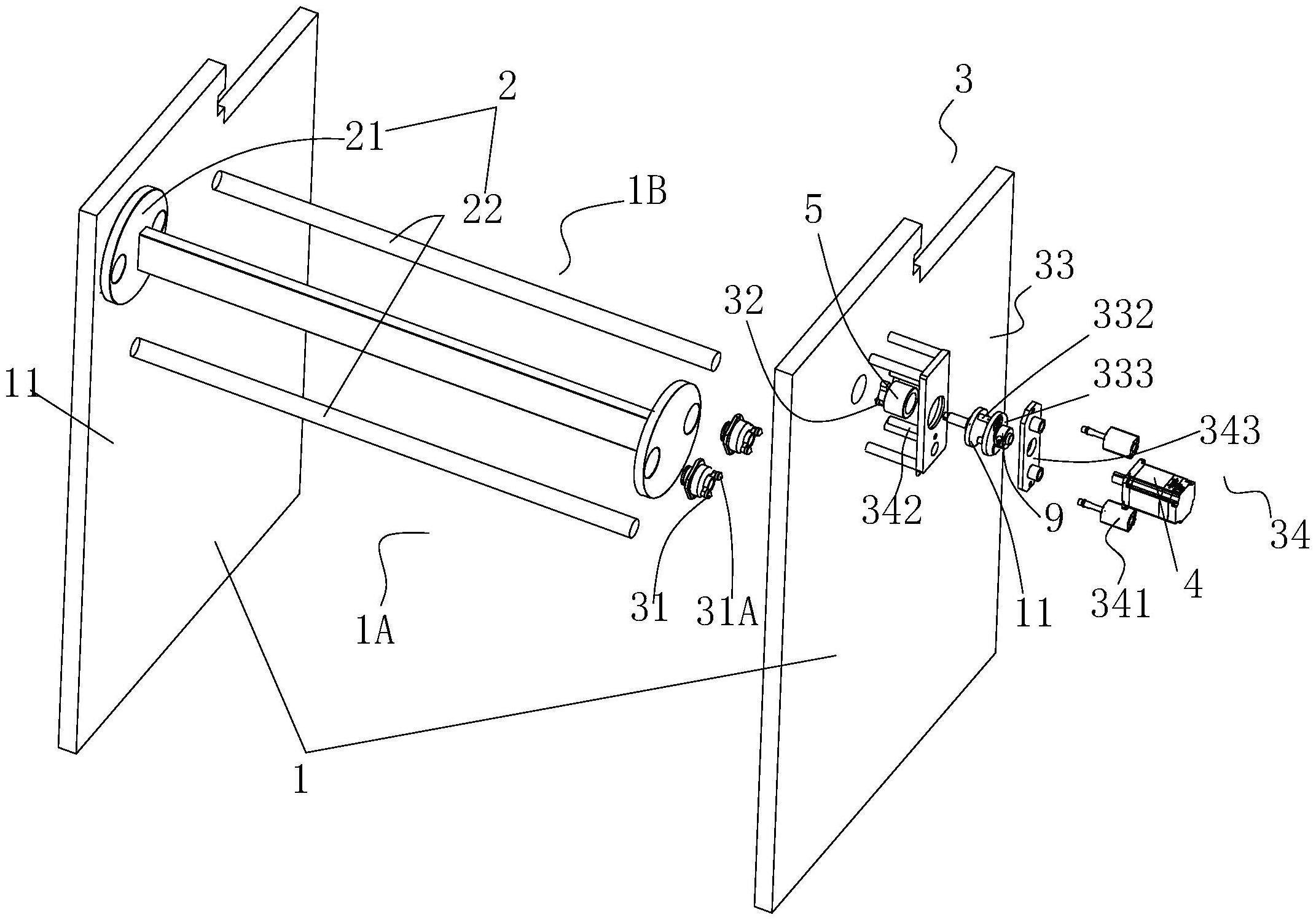 一种用于午夜免费福利上的收卷装置的制作方法