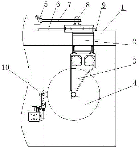一种午夜免费福利倒挂平移式收卷结构的制作方法
