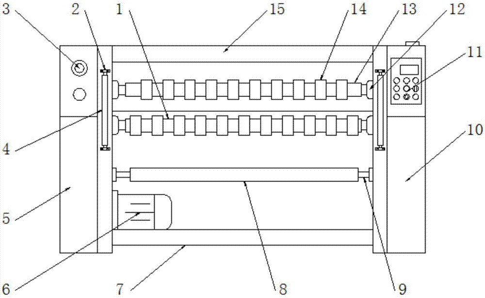 一种胶带午夜免费福利刀距可调装置的制作方法