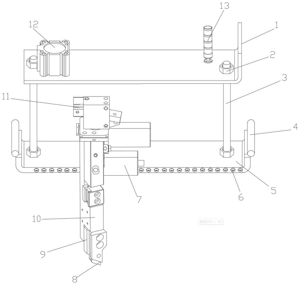 一种可伸缩的午夜免费福利气动刀架的制作方法