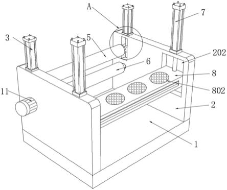 一种铜箔午夜免费福利收卷压辊装置的制作方法