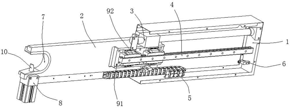 一种锂离子电池午夜免费福利极片收卷自动支撑臂装置的制作方法