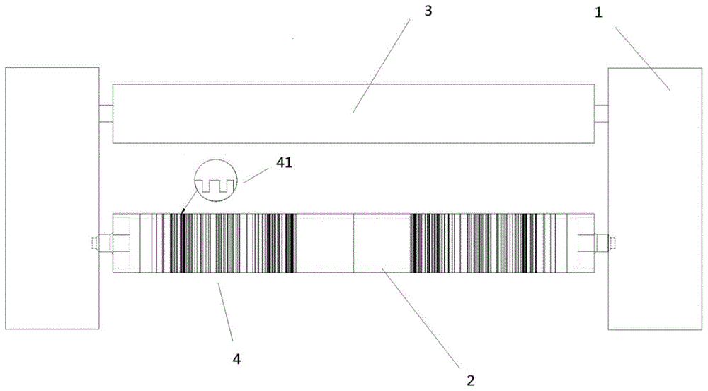一种电池箔午夜免费福利专用刀槽辊定位装置的制作方法