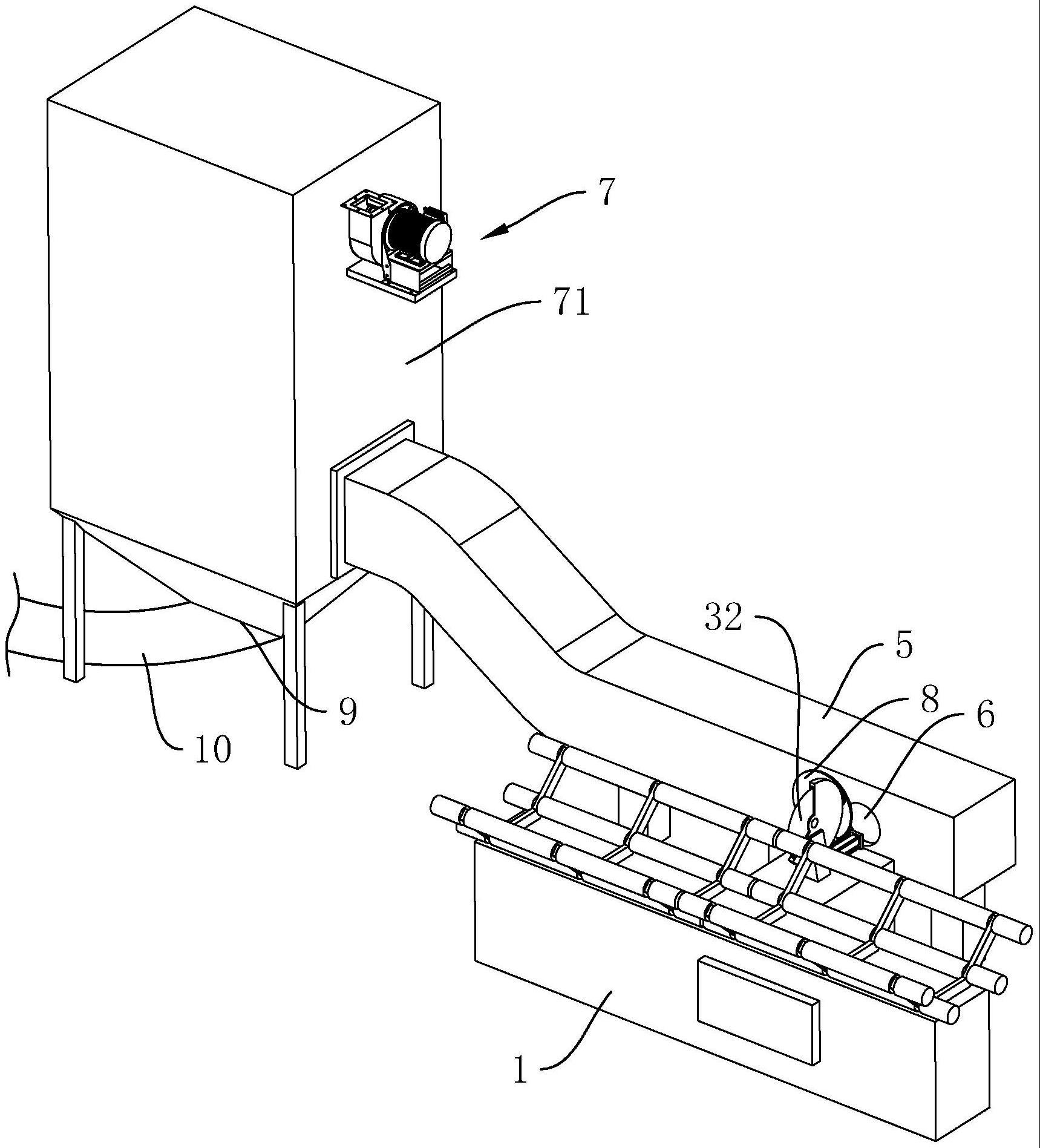 一种铝卷用纸管午夜免费福利的除尘装置的制作方法