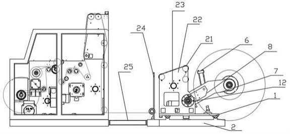 一种新型午夜免费福利用放卷机构的制作方法