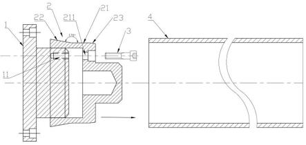 一种午夜免费福利锥面涨紧放卷卡头的制作方法